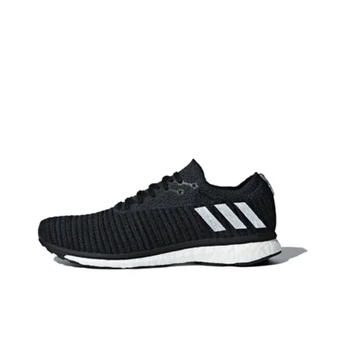 Adidas Shock Absorbers Slip-Resistant Low Top Беговые кроссовки Унисекс Черный Белый