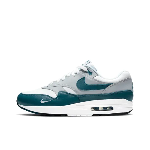 Nike Air Max 1 Low Топ Беговые кроссовки Унисекс Озерный зеленый
