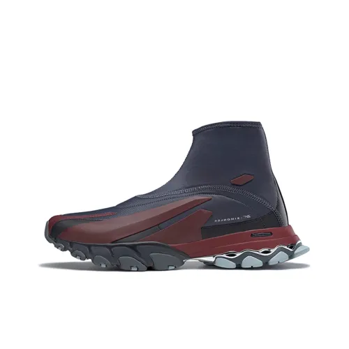 Ximonlee x Reebok DMX Trail Hydre High Топ Беговые кроссовки Унисекс Синий Красный