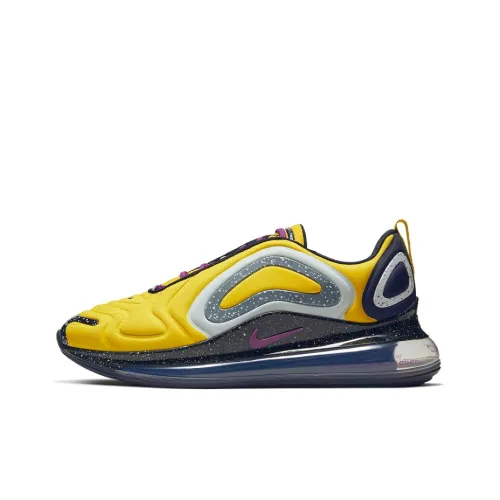 Nike Air Max 720 Low Топ Air Cushion Повседневные Беговые Кроссовки Унисекс Фиолетовый Золото