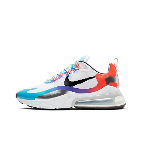 Nike Air Max 270 Low Беговые кроссовки Мужские Белые Синие Красные