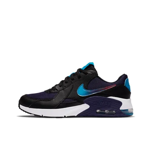 Nike Air Max Excee Low Беговые кроссовки Женские Черные Синие