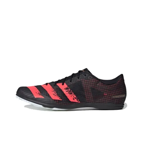 Adidas Distancestar Spikes Low Топ Беговые кроссовки Мужской Черный Красный