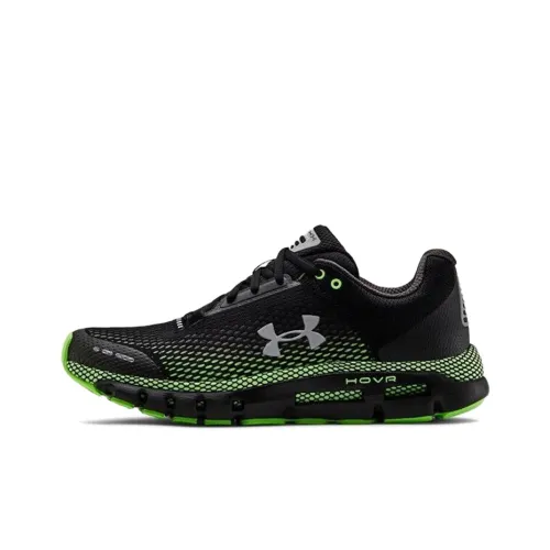 Under Armour HOVR Infinite Low Беговые кроссовки Топ Унисекс Черный Зеленый