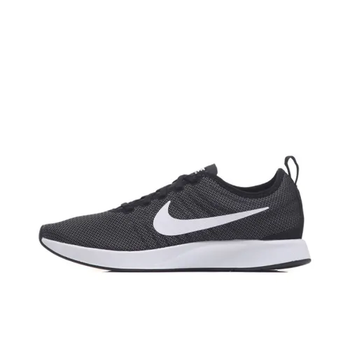 Nike Dualtone Racer Амортизирующие шоки Противоскользящие низкие топы Марафонские беговые кроссовки Мужские Темно-серый Белый