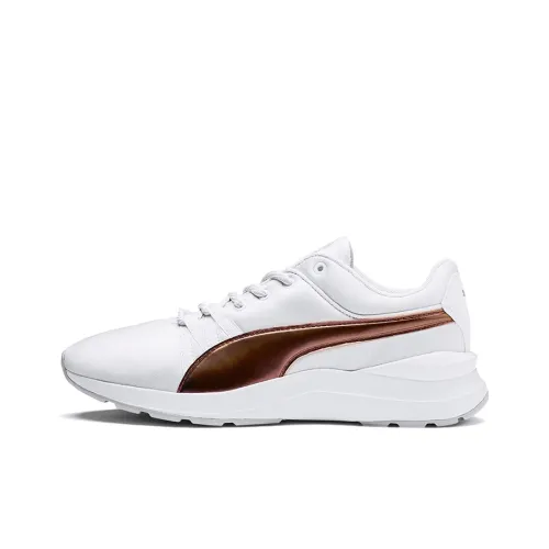 PUMA Adela Trailblazer Low Топ Беговые кроссовки Женские Белые Розовое золото