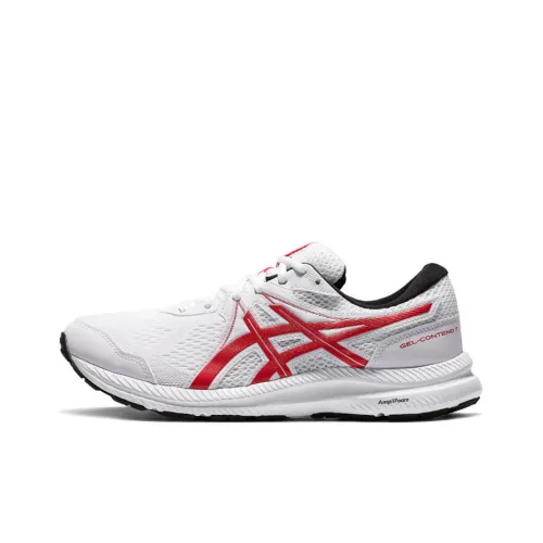 Asics Gel Contend 7 Low Топ Беговые кроссовки Мужские Белый Красный