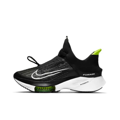 Nike Air Zoom Tempo Next% Амортизаторы Slip-resistant Abrasion-resistant Низкий топ Беговые кроссовки Мужской Черный белый