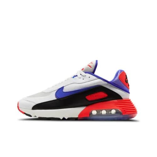 Nike Air Max 2090 Low Топ Air Cushion Повседневные Беговые Кроссовки Унисекс Белый Синий Красный