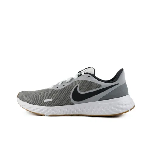 Nike REVOLUTION 5 Low Топ Марафон Беговые кроссовки Унисекс Серый