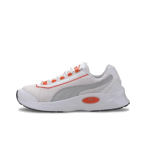 PUMA Slip-Resistant Lightweight And Breathable Низкие Беговые Кроссовки Унисекс Белые