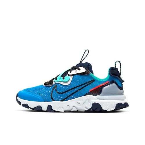 Nike React Vision Shock Absorbers Slip-Resistant Low-Top Беговые кроссовки Женские Синий Зеленый