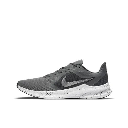 Nike Downshifter 10 Low Топ Беговые кроссовки Унисекс Серый Черный