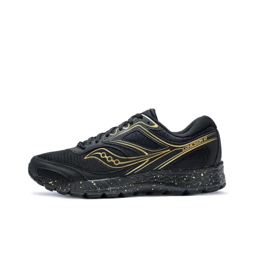 Saucony Cohesion 12 Low Топ Беговые кроссовки Мужской Черный Золотой