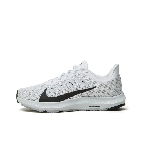 Nike QUEST 2 Slip-Resistant Low Top Тренировочные Беговые Кроссовки Женские Черный Белый
