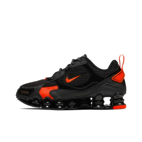 Nike Shox TL Series Амортизаторы Slip-resistant Низкие Беговые кроссовки Женские Черные и Оранжевые