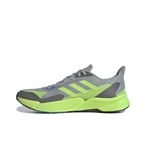 Adidas X9000l2 Дышащий Низкий Топ Марафон Беговые Кроссовки Мужские Серый Зеленый