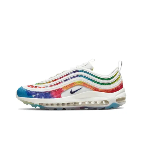 Nike Air Max 97 Low Топ Air Cushion Повседневные Беговые Кроссовки Мужские Бежевые