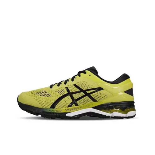 Asics Gel Kayano 26 Low Top Беговые кроссовки Мужские Желтые