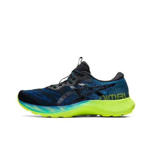 Asics Gel Nimbus Lite 2 Low Топ Беговые кроссовки Мужские Синие Зеленые