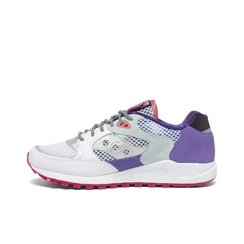 BCH x Saucony Shock Absorbers Низкий топ для бега устойчивый к истиранию унисекс фиолетово-белый