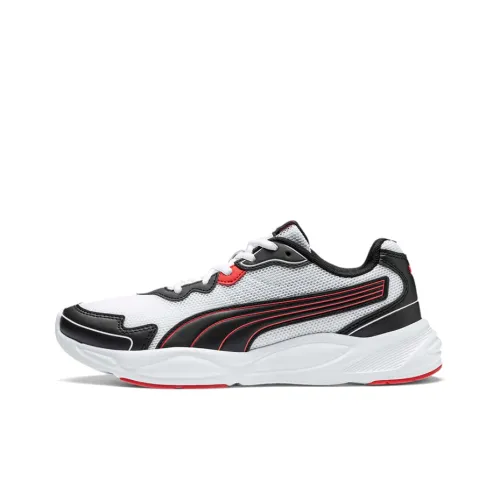 PUMA 90s Runner Low Топ Повседневные Беговые Кроссовки Унисекс Черный Белый Красный