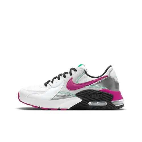 Nike Air Max Excee Low Топ Марафон Беговые кроссовки Женские Серебряный Белый Фиолетовый