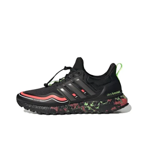 Adidas Ultraboost Winter Rdy Дышащие Низкие Беговые Кроссовки Унисекс Черный Красный Зеленый