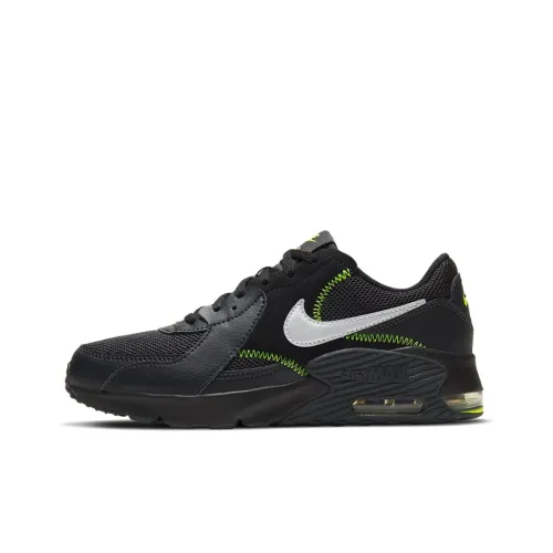 Nike Air Max Excee Low Беговые кроссовки Женские Черные Зеленые
