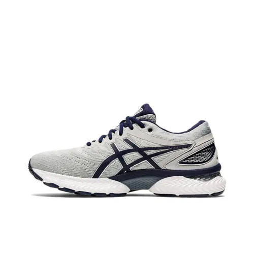 Asics Gel Nimbus 22 Амортизация Низкий Топ Беговые Кроссовки Мужские Серый Синий