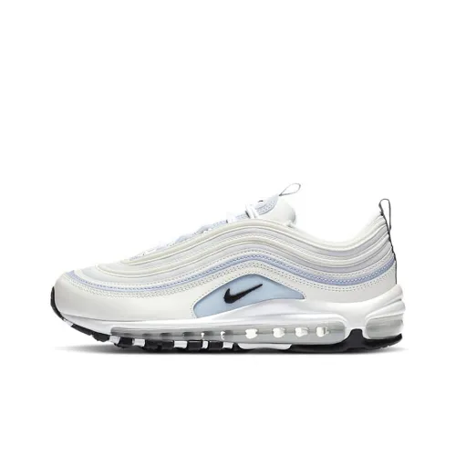Nike Air Max 97 Устойчивый к истиранию Низкий Топ Повседневная Беговая Обувь Женская Молочно-белый и Синий