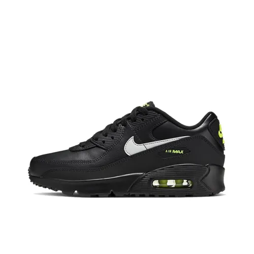 Nike Air Max 90 Low Топ Повседневные Беговые Кроссовки Женские Черные Зеленые