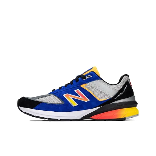 DTLR x New Balance NB 990 V5 Американский MUSCLE Амортизация Низкие Кроссовки для Бега Унисекс Серый Синий