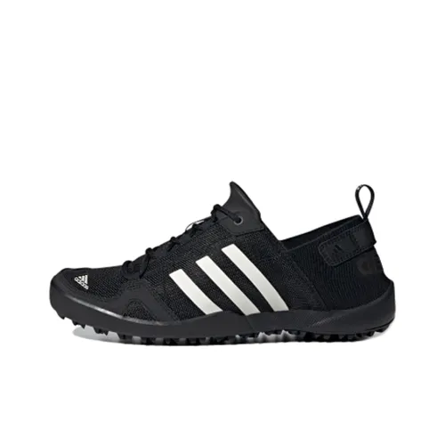 Adidas Shock Absorbers Slip-Resistant Abrasion-Resistant Low-Top Trail Running Shoes Men's Black White Adidas Shock Absorbers Slip-Resistant Abrasion-Resistant Низкие Кроссовки для Беговых Пути Мужские Черно-Белые