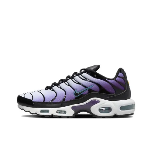 Nike Air Max Plus Амортизация и Дышащий Низкий Топ Тренировочные Беговые Кроссовки Мужские Фиолетовый Черный Белый