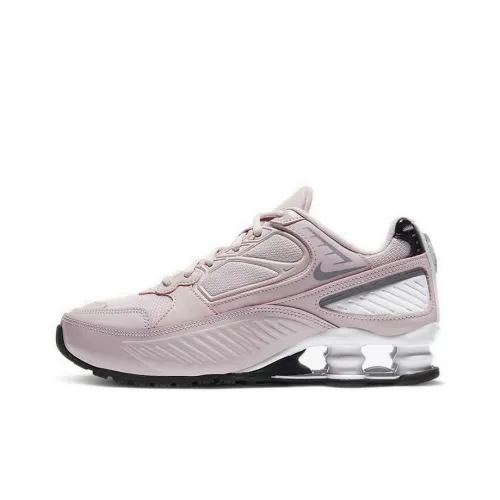 Nike Shox Enigma Series Амортизаторы Slip-resistant Низкие Беговые кроссовки Женские Серый Розовый