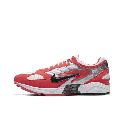 Nike Air Ghost Shock Absorbers Slip-resistant Low Top Marathon Running Shoes Unisex Red Найк Эйр Призрак Шок Абсорберз Слип-Резистент Низкий Топ Марафон Беговые Кроссовки Унисекс Красный