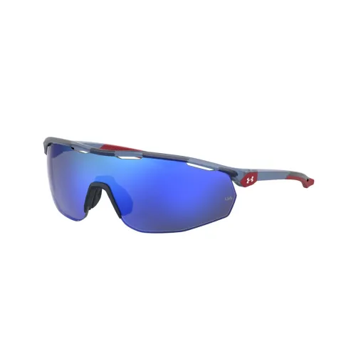 Under Armour TR Памятный пластик Неправильный многоугольник Солнцезащитные очки Унисекс Синий