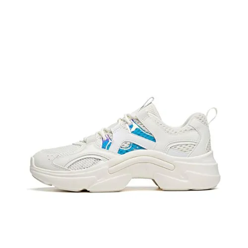 ANTA Противоскользящие Износостойкие Низкие Беговые кроссовки для женщин Белые