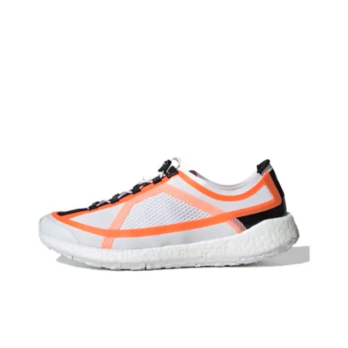 Adidas PulseBOOST Дышащие Низкие Беговые Кроссовки Женские Белые Апельсиновые
