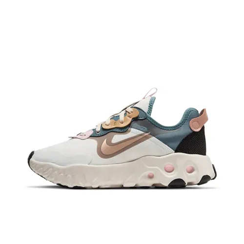 nike React Art3mis Амортизаторы Shock Absorbers Противоскользящие Устойчивые к истиранию Низкий Топ Повседневные Беговые кроссовки Женские Белые Синие