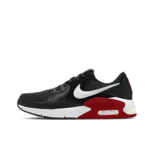 Nike Air Max Excee Low Топ Air Cushion Повседневные Беговые кроссовки Мужские Черный Белый Красный
