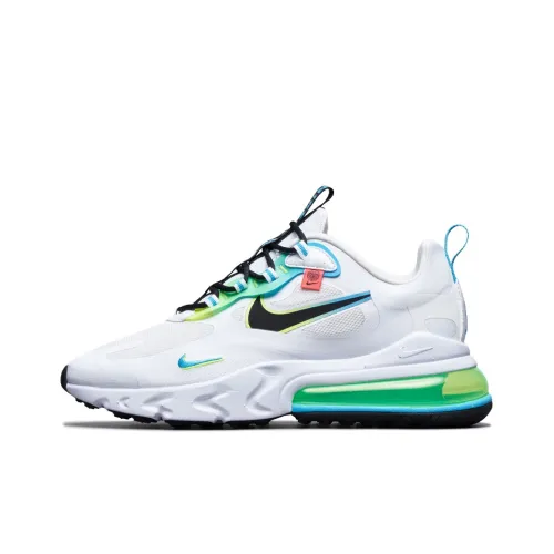 Nike Air Max 270 Low Топ Air Cushion Беговые кроссовки Мужские Белый Синий Зеленый