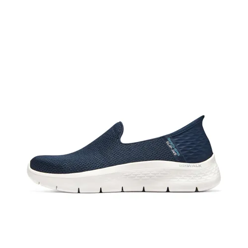 Skechers Slip Ins Легкий Casual Женский Синий Белый