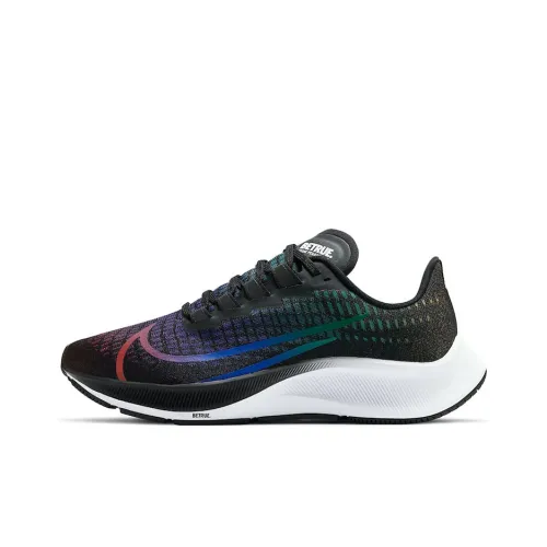 Nike Pegasus 37 Амортизаторы Slip-on Резистентный Низкий Топ Повседневные Беговые кроссовки Женские Черный