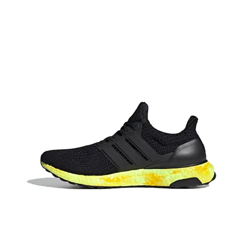 Adidas ULT Ultraboost 4,0 Low Топ Беговые кроссовки Унисекс Черный Желтый
