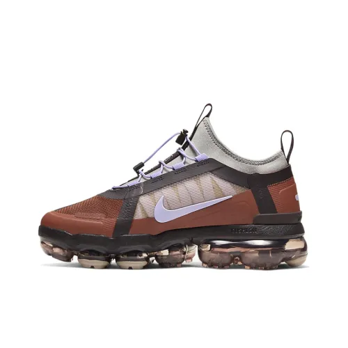 Nike VaporMax 2019 Low Топ Повседневные Беговые Кроссовки Женские Серый Коричневый