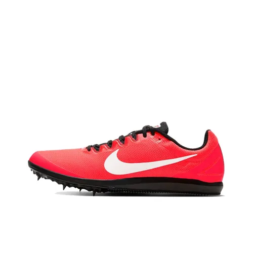 Nike Zoom Rival D 10 Амортизаторы Slip-resistant Низкий топ Повседневная беговая обувь Унисекс Красный Белый