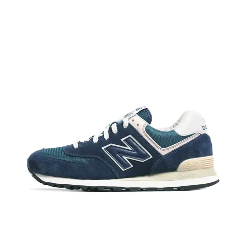 New Balance NB 574 Low Топ Повседневные Беговые Кроссовки Унисекс Синий Серый