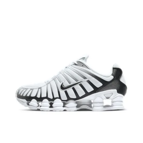 Nike Shox TL Series Амортизаторы Slip-resistant Abrasion-resistant Низкий топ Беговые кроссовки Мужской Черный Белый Градиент